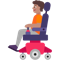 Person in Motorized Wheelchair- Medium Skin Tone emoji on Microsoft
